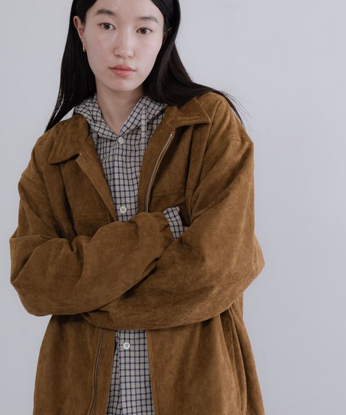 LOWRYS FARM（ローリーズファーム）の「【LFM(U)】スウェードライクＺＩＰジャケット　 636527（ブルゾン・メンズ・ライトグレー/ブラウン・MEDIUM/LARGE）」の22枚目の写真