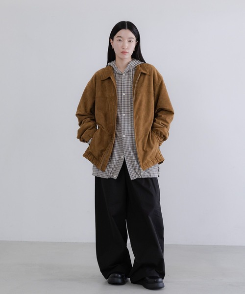 LOWRYS FARM（ローリーズファーム）の「【LFM(U)】スウェードライクＺＩＰジャケット　 636527（ブルゾン・メンズ・ライトグレー/ブラウン・MEDIUM/LARGE）」の16枚目の写真