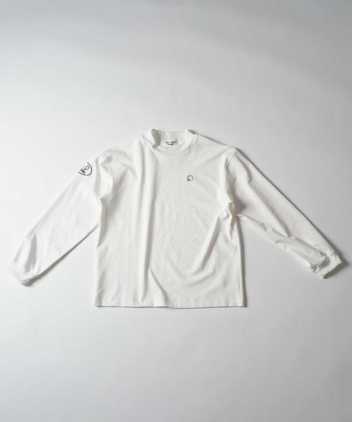 Felt-Maglietta（フェルトマリエッタ）の「[ROUXDI PERFE ルゥディパフィー]ベーマーク刺繍モックネックトップス（Tシャツ/カットソー・メンズ・ホワイト/ブラック・LARGE/X-LARGE/MEDIUM）」の18枚目の写真