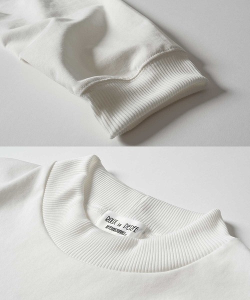 Felt-Maglietta（フェルトマリエッタ）の「[ROUXDI PERFE ルゥディパフィー]ベーマーク刺繍モックネックトップス（Tシャツ/カットソー・メンズ・ホワイト/ブラック・LARGE/X-LARGE/MEDIUM）」の22枚目の写真