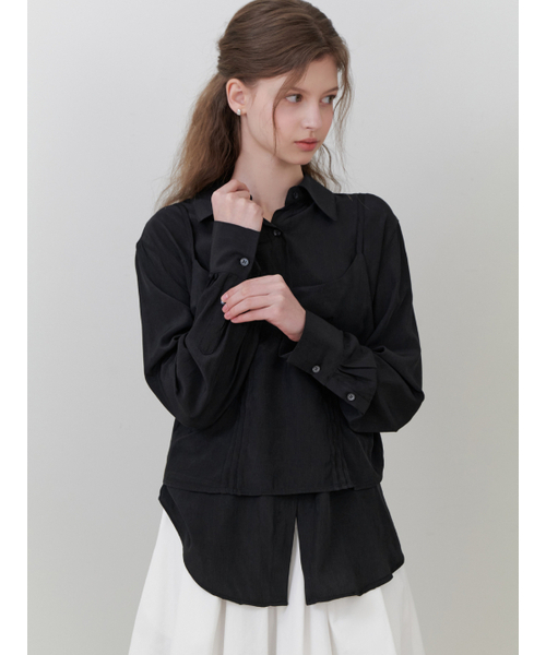 RE_L（リエル）の「Loll bustier blouse_2piece (black)（シャツ/ブラウス・レディース・その他・FREE）」の2枚目の写真