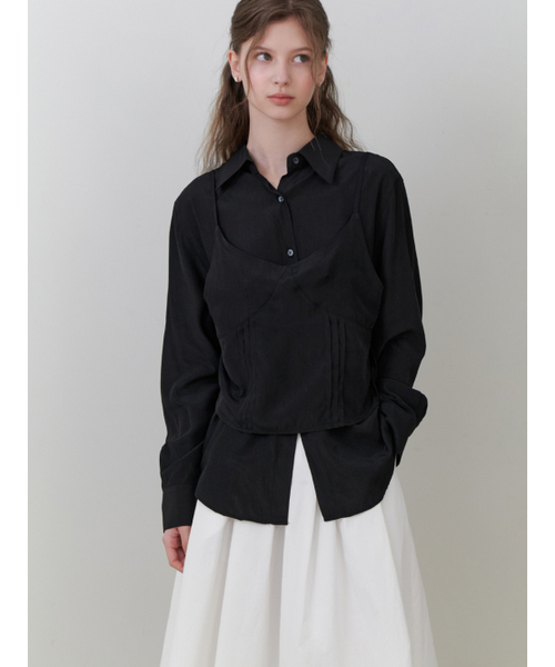 RE_L（リエル）の「Loll bustier blouse_2piece (black)（シャツ/ブラウス・レディース・その他・FREE）」の5枚目の写真
