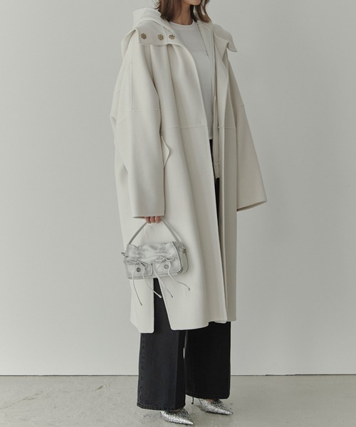 セール】【再入荷】フードダブルフェイスコート / Hooded Double-Face