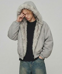 MONOCHROME（モノクローム）の「ファーフード中綿ショートブルゾン（ブルゾン）」