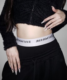 me+em select（ミームセレクト）の「【 レイヤード可能 】グランジロゴインナーパンツ ／ grunge logo inner pants（ショーツ）」