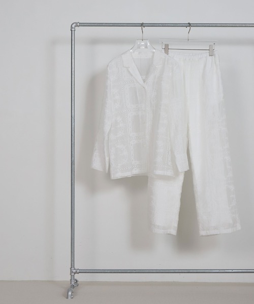 select MOCA(セレクトモカ)の「パッチワークエンブロイダリーパンツ【セットアップ可】(その他パンツ・レディース・ホワイト/ブラック/ブラウン・FREE)」の15枚目の写真