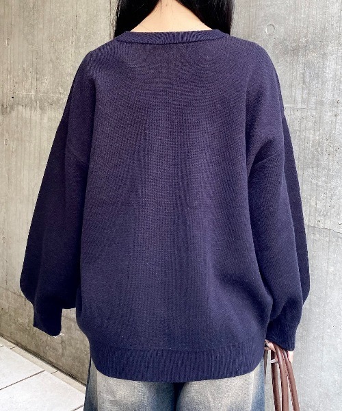 INGNI（イング）の「3段ロゴニット（ニット/セーター・レディース・ワイン系2/ネイビー系3/ピンク系2/グレー系その他3/ホワイト系4・M）」の11枚目の写真