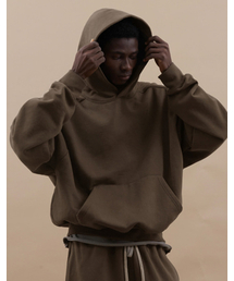 ADLIELOS（エドリエルロス）の「カバー スウェット フード [ブラウン]（パーカー）」