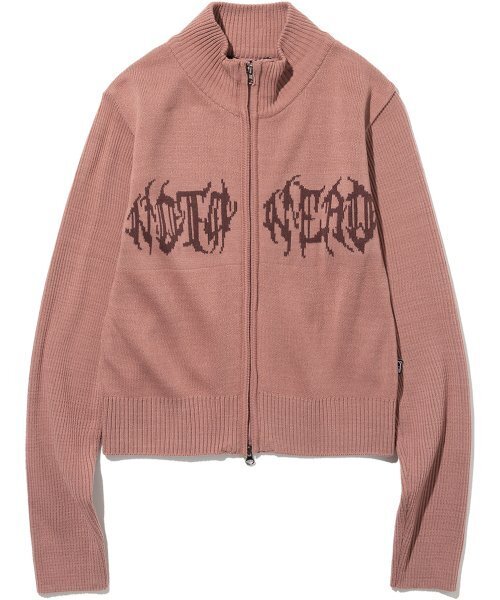 NOT4NERD(ノットフォーナード)の「W Wild Logo Knit Zip up - Pink(ニット/セーター・レディース・その他・FREE)」の2枚目の写真