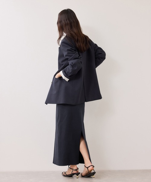 VIS（ビス）の「ピンタックデザインニットスカート（スカート・レディース・オフホワイト/ネイビー・FREE）」の18枚目の写真