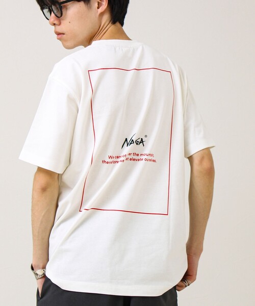 NANGA(ナンガ)の「【NANGA×GLOSTER】別注① Rect Backprint Tee(Tシャツ/カットソー・メンズ・ホワイト系その他2/ブラック/ホワイト系その他・L/M)」の4枚目の写真