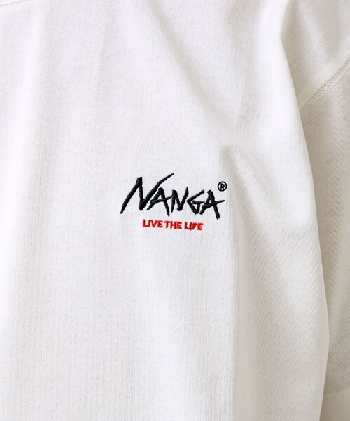 NANGA(ナンガ)の「【NANGA×GLOSTER】別注① Rect Backprint Tee(Tシャツ/カットソー・メンズ・ホワイト系その他2/ブラック/ホワイト系その他・L/M)」の6枚目の写真