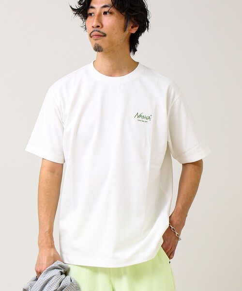 NANGA(ナンガ)の「【NANGA×GLOSTER】別注① Rect Backprint Tee(Tシャツ/カットソー・メンズ・ホワイト系その他2/ブラック/ホワイト系その他・L/M)」の9枚目の写真