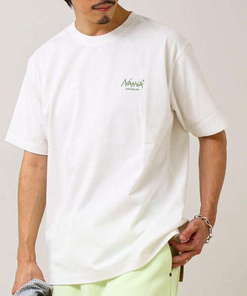 NANGA(ナンガ)の「【NANGA×GLOSTER】別注① Rect Backprint Tee(Tシャツ/カットソー・メンズ・ホワイト系その他2/ブラック/ホワイト系その他・L/M)」の10枚目の写真