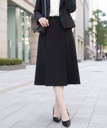 OFUON le MK | [セットアップ対応]ライトラブルクロス ウエストタックスカート/洗える/WEB限定サイズあり(スカート)