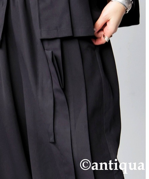 antiqua（アンティカ）の「アシンメトリー ワイドパンツ（その他パンツ・レディース・グレー系その他/ブラック・ONESIZE）」の5枚目の写真