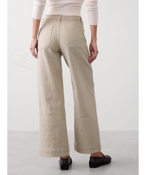 BANANA REPUBLIC FACTORY STORE（バナナリパブリック ファクトリーストア）の「BANANA REPUBLIC FACTORY STORE　　ワイドレッグ ハイライズ ユーティリティ ジーンズ（デニムパンツ・レディース・ライトベージュ/グリーン/ブラウン・24/26/28/27/25）」の5枚目の写真