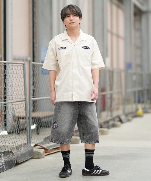 SANTA CRUZ(サンタクルーズ)の「【ムラサキスポーツ限定】SANTA CRUZ/サンタクルーズ 半袖 シャツ SC WORK SHIRT 502262201(シャツ/ブラウス・メンズ・ネイビー/サックスブルー/アイボリー・L/M)」の18枚目の写真