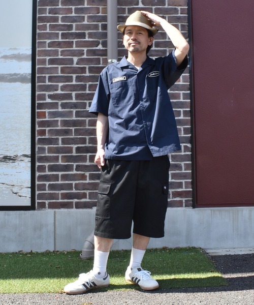 SANTA CRUZ(サンタクルーズ)の「【ムラサキスポーツ限定】SANTA CRUZ/サンタクルーズ 半袖 シャツ SC WORK SHIRT 502262201(シャツ/ブラウス・メンズ・ネイビー/サックスブルー/アイボリー・L/M)」の5枚目の写真