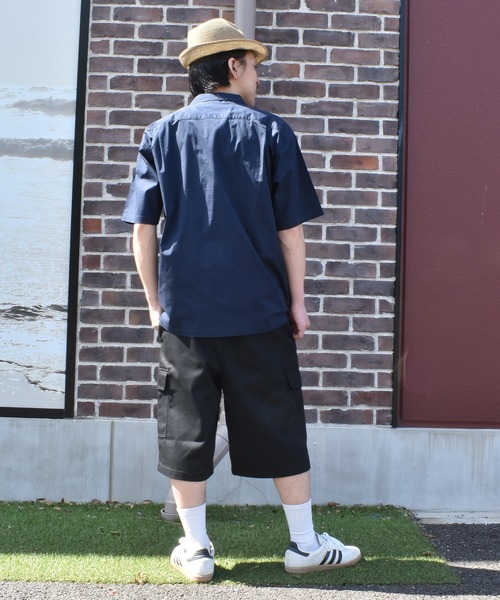 SANTA CRUZ(サンタクルーズ)の「【ムラサキスポーツ限定】SANTA CRUZ/サンタクルーズ 半袖 シャツ SC WORK SHIRT 502262201(シャツ/ブラウス・メンズ・ネイビー/サックスブルー/アイボリー・L/M)」の6枚目の写真