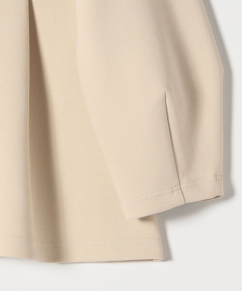 SHIPS any:〈手洗い可能〉ダンボール ペプラム Vネック ジャケット