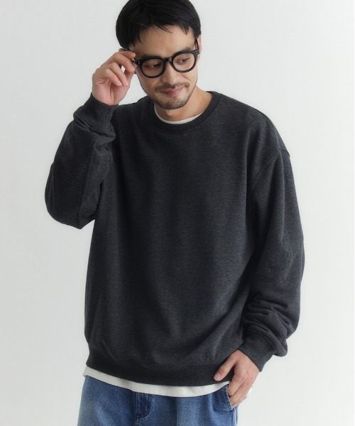 BACK NUMBER（バックナンバー）の「【BACK NUMBER】スウェットプルオーバー (ビッグシルエット / 裏毛 / 高コスパ)（スウェット・メンズ・キナリ/ブラック・XL/L/M）」の3枚目の写真