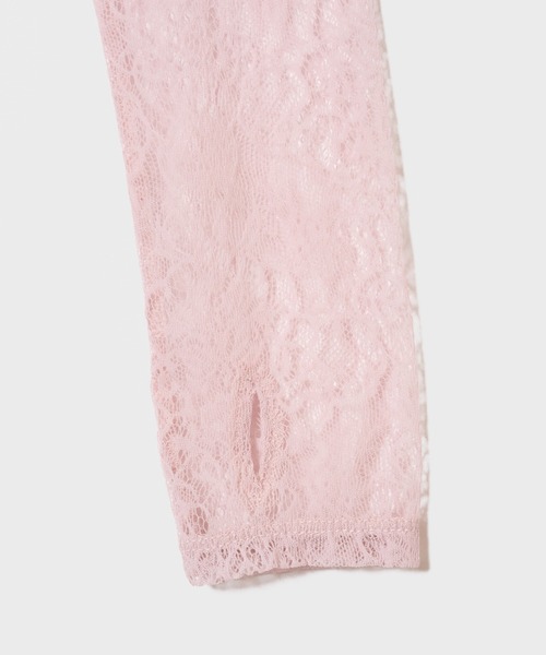 G.V.G.V.（ジーヴィージーヴィー）の「STRETCH LACE L/S TOP（Tシャツ/カットソー・レディース・ネイビー/ピンク/ブラック・ONE SIZE）」の4枚目の写真