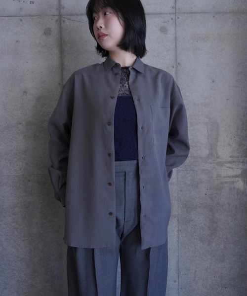 G.V.G.V.（ジーヴィージーヴィー）の「STRETCH LACE L/S TOP（Tシャツ/カットソー・レディース・ネイビー/ピンク/ブラック・ONE SIZE）」の21枚目の写真