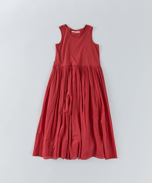 conges payes ADIEU TRISTESSE（コンジェ ペイエ アデュートリステス）の「2重布帛ノースリーブワンピース（ワンピース・レディース・ブラック/ブルー/レッド/グリーン・FREE）」の4枚目の写真