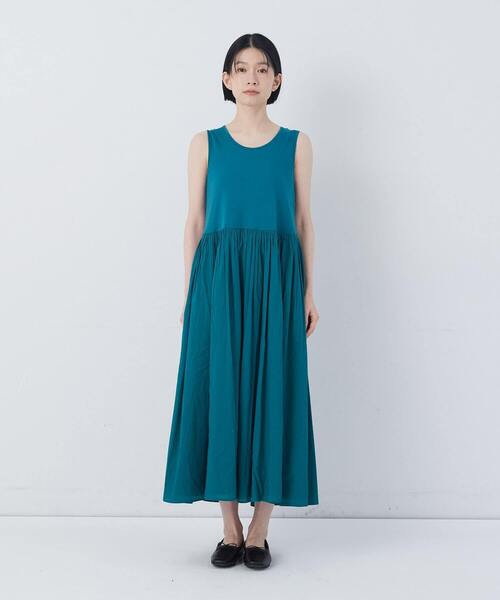 conges payes ADIEU TRISTESSE（コンジェ ペイエ アデュートリステス）の「2重布帛ノースリーブワンピース（ワンピース・レディース・ブラック/ブルー/レッド/グリーン・FREE）」の18枚目の写真