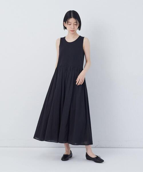 conges payes ADIEU TRISTESSE（コンジェ ペイエ アデュートリステス）の「2重布帛ノースリーブワンピース（ワンピース・レディース・ブラック/ブルー/レッド/グリーン・FREE）」の21枚目の写真