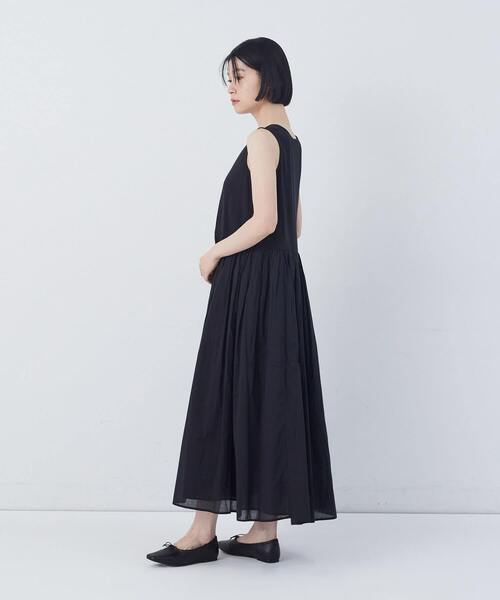 conges payes ADIEU TRISTESSE（コンジェ ペイエ アデュートリステス）の「2重布帛ノースリーブワンピース（ワンピース・レディース・ブラック/ブルー/レッド/グリーン・FREE）」の22枚目の写真