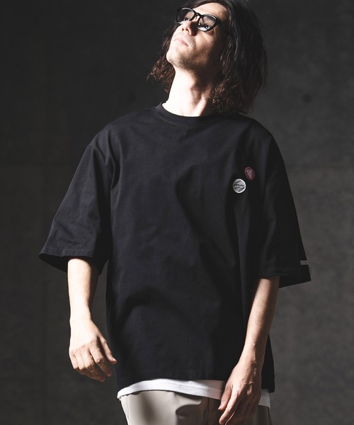 GLIMCLAP（グリムクラップ）の「mt10198-Embroidery T-Shirt Tシャツ(201-023-gls-cg)（Tシャツ/カットソー・メンズ・ブラック/ホワイト・L/M/S）」の4枚目の写真