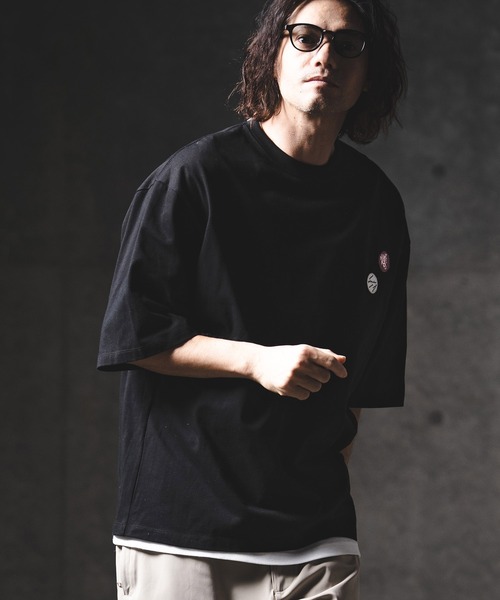 GLIMCLAP（グリムクラップ）の「mt10198-Embroidery T-Shirt Tシャツ(201-023-gls-cg)（Tシャツ/カットソー・メンズ・ブラック/ホワイト・L/M/S）」の5枚目の写真