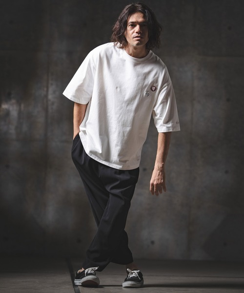 GLIMCLAP（グリムクラップ）の「mt10198-Embroidery T-Shirt Tシャツ(201-023-gls-cg)（Tシャツ/カットソー・メンズ・ブラック/ホワイト・L/M/S）」の13枚目の写真