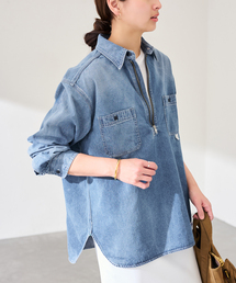 FRAMeWORK | UNION HERCULES/ユニオンヘラクレス MADE デニムハーフジップシャツ(シャツ/ブラウス)