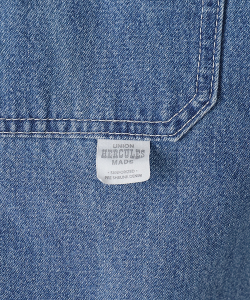 FRAMeWORK（フレームワーク）の「UNION HERCULES/ユニオンヘラクレス MADE デニムハーフジップシャツ（シャツ/ブラウス・レディース・ブルー・FREE）」の15枚目の写真