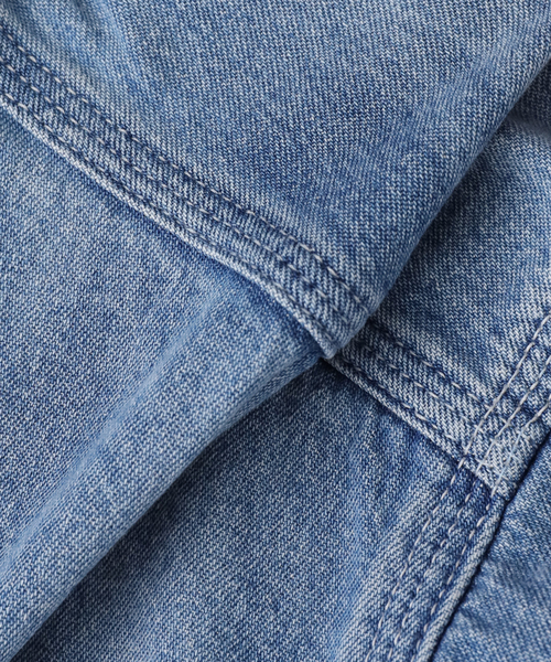 FRAMeWORK（フレームワーク）の「UNION HERCULES/ユニオンヘラクレス MADE デニムハーフジップシャツ（シャツ/ブラウス・レディース・ブルー・FREE）」の19枚目の写真