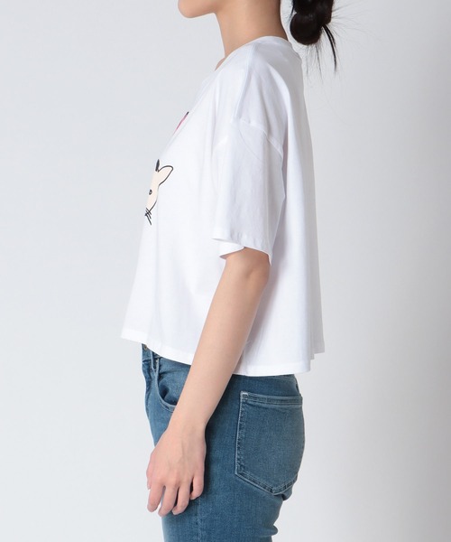 Cepica（セピカ）の「【BLACK SCORE】TAXI CAT CROPPED T（Tシャツ/カットソー・レディース・ホワイト・FREE）」の10枚目の写真