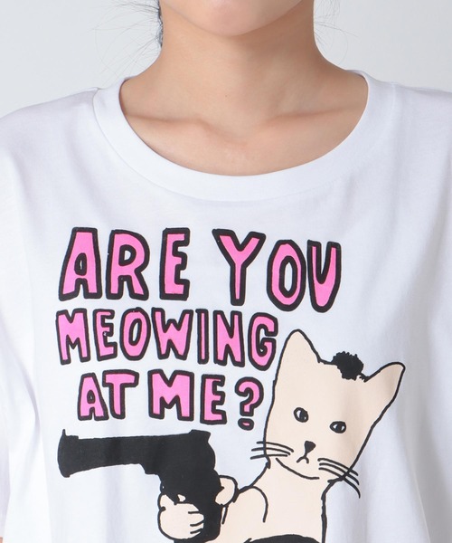 Cepica（セピカ）の「【BLACK SCORE】TAXI CAT CROPPED T（Tシャツ/カットソー・レディース・ホワイト・FREE）」の12枚目の写真