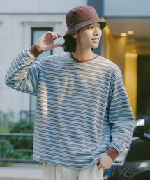 RAGEBLUE | Extra Cotton Border Tshirt/天竺コットンボーダーロンT(Tシャツ/カットソー)