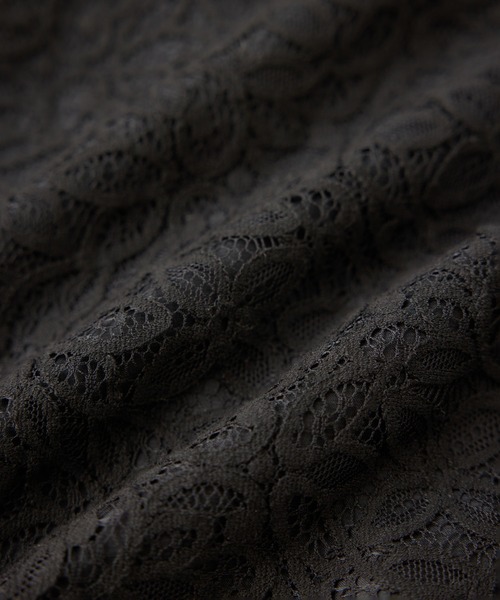 ROPE'（ロペ）の「ベルト付きセミフレアレーススカート/イージーケア（スカート・レディース・ブラック/オフホワイト・36/38）」の17枚目の写真