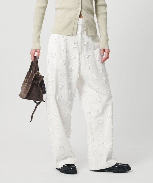 BEAUTY&YOUTH UNITED ARROWS（ビューティーアンドユースユナイテッドアローズ）の「コットン エンブロイダリー パンツ（その他パンツ・レディース・ホワイト/ブラック・S/M/XS）」の9枚目の写真