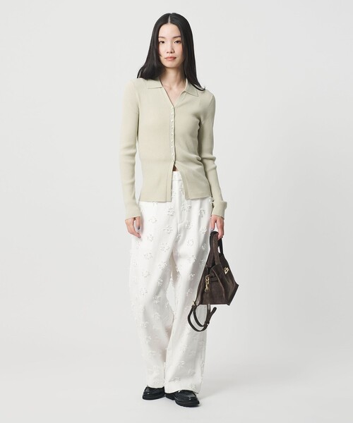 BEAUTY&YOUTH UNITED ARROWS（ビューティーアンドユースユナイテッドアローズ）の「コットン エンブロイダリー パンツ（その他パンツ・レディース・ホワイト/ブラック・S/M/XS）」の10枚目の写真