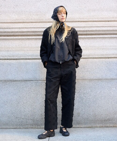 BEAUTY&YOUTH UNITED ARROWS（ビューティーアンドユースユナイテッドアローズ）の「コットン エンブロイダリー パンツ（その他パンツ・レディース・ホワイト/ブラック・S/M/XS）」の14枚目の写真