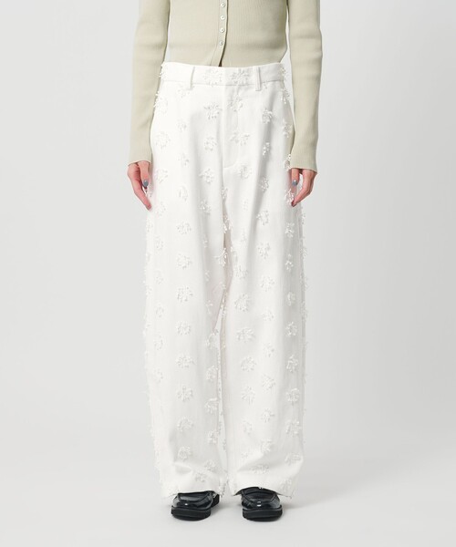 BEAUTY&YOUTH UNITED ARROWS（ビューティーアンドユースユナイテッドアローズ）の「コットン エンブロイダリー パンツ（その他パンツ・レディース・ホワイト/ブラック・S/M/XS）」の15枚目の写真