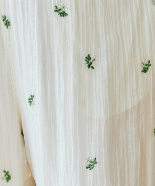 FREAK'S STORE（フリークスストア）の「限定展開　シアー 小花柄 刺繍 ルーズパンツ（その他パンツ・レディース・ブラック/モカ/ナチュラル・ﾌﾘ-）」の13枚目の写真