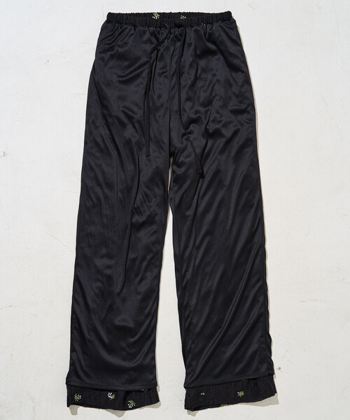 FREAK'S STORE（フリークスストア）の「限定展開　シアー 小花柄 刺繍 ルーズパンツ（その他パンツ・レディース・ブラック/モカ/ナチュラル・ﾌﾘ-）」の5枚目の写真