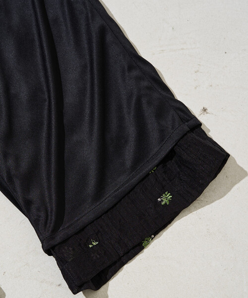 FREAK'S STORE（フリークスストア）の「限定展開　シアー 小花柄 刺繍 ルーズパンツ（その他パンツ・レディース・ブラック/モカ/ナチュラル・ﾌﾘ-）」の4枚目の写真