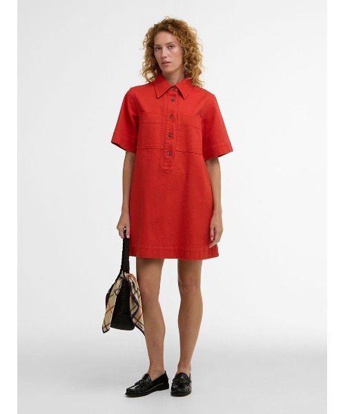 Barbour（バブアー）の「Launton ミニワンピース（ワンピース・レディース・レッド・10/8）」の2枚目の写真